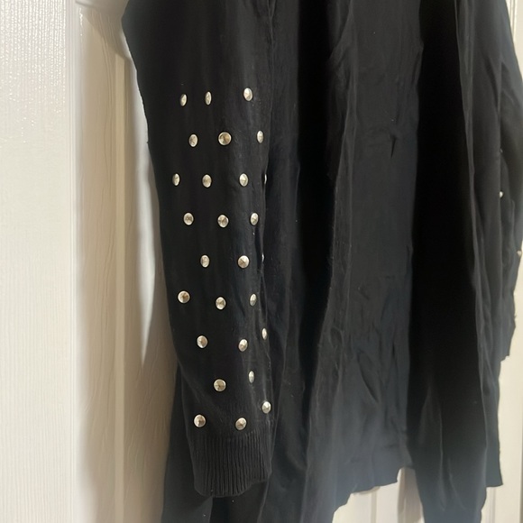 Sandro Open Front Embellished Cardigan Sweater - Picture 4 of 7